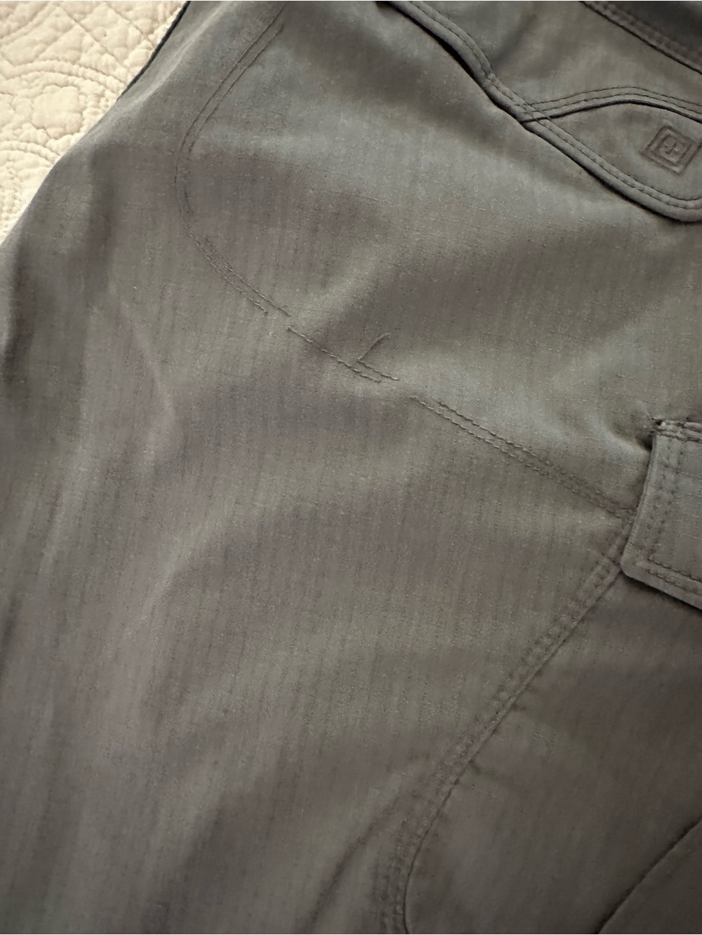 5.11 Tactical Gray/Green Cargo Pants Ripstop Utility, Hiking Workwear Women's 16 - Picture 10 of 14